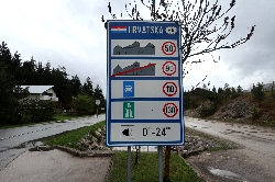 クロアチアの一般道は90Km/h