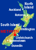 New Zealand map