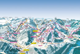 Salzburger Sportwelt ski panorama